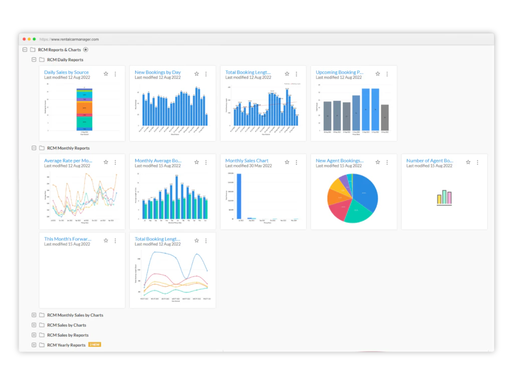 screenshot of Rental Car Manager